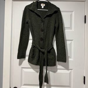 Talbots Dark Green Cardigan Sweater